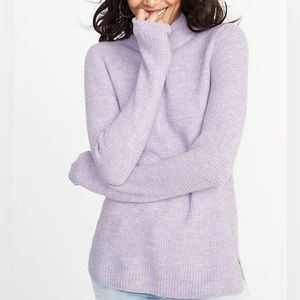 Old navy soft purple mock neck knit sweater